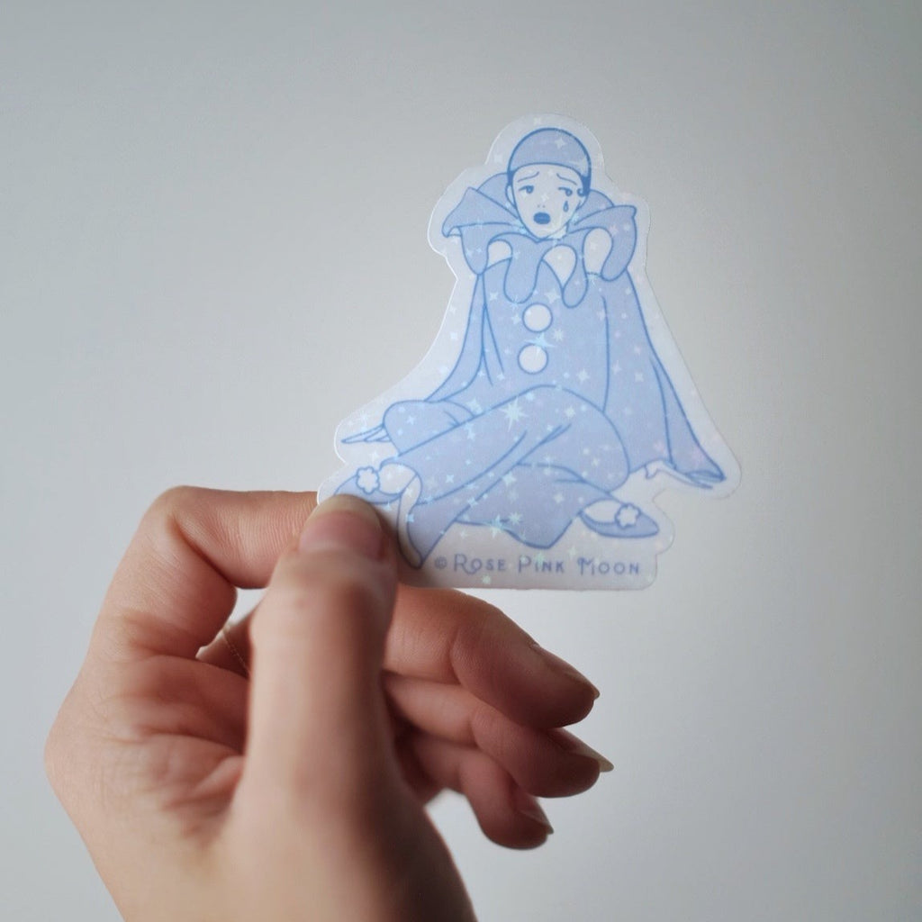 "Tears of a Clown" Holographic Vinyl Sticker