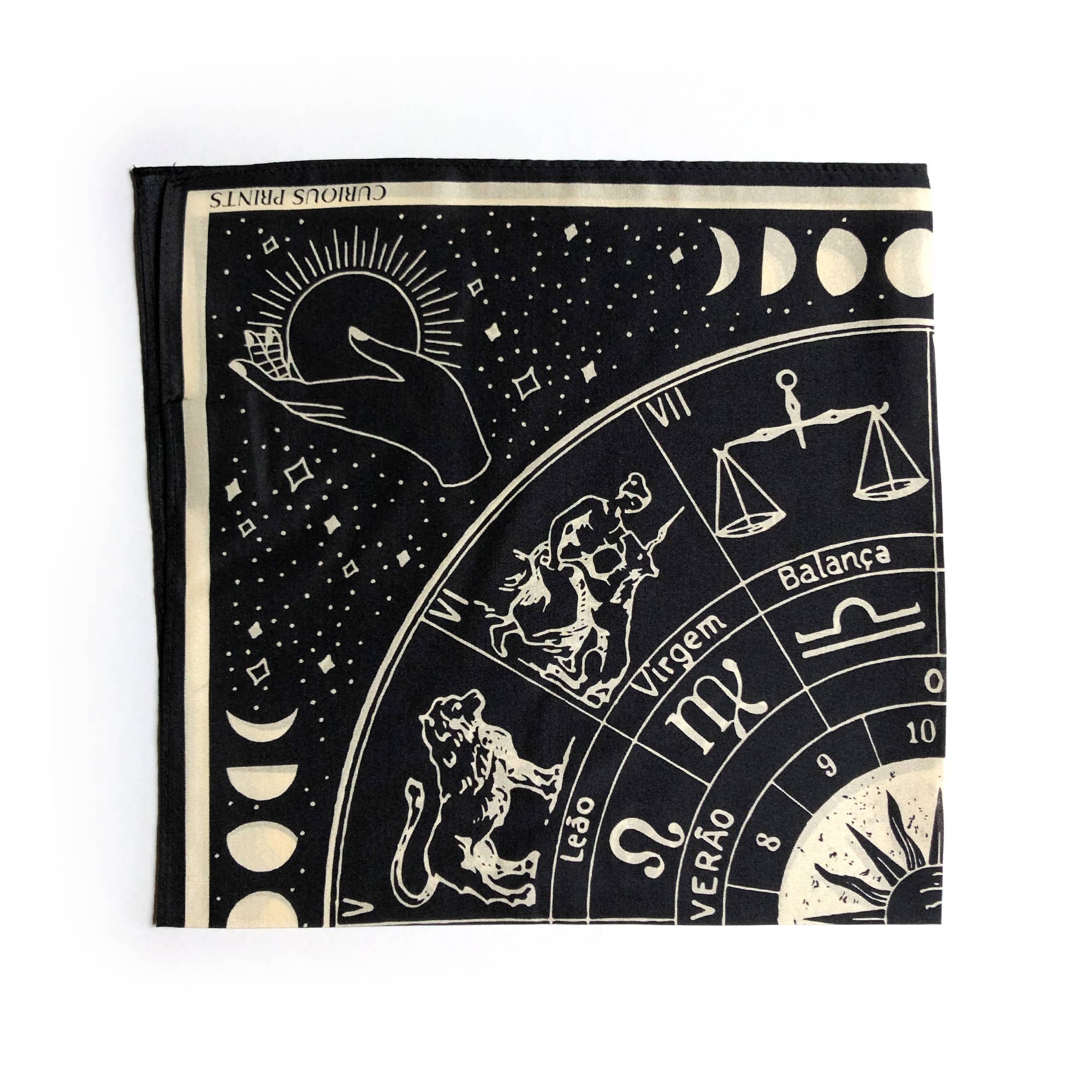 100% Silk Scarf Signs of the Zodiac Astrology Bandana