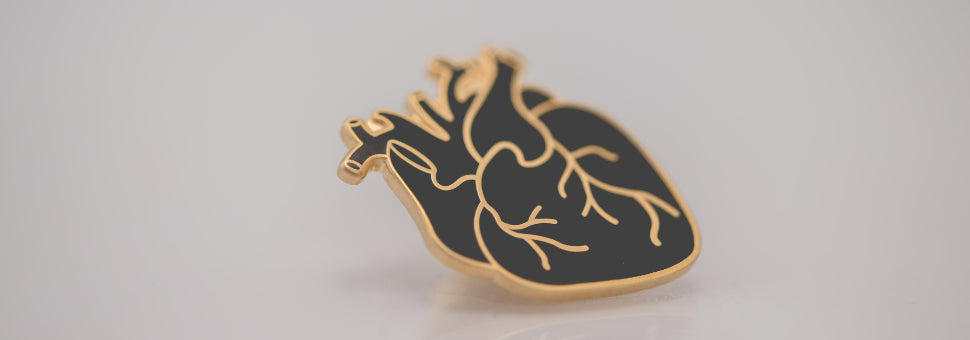 Black Heart Pin