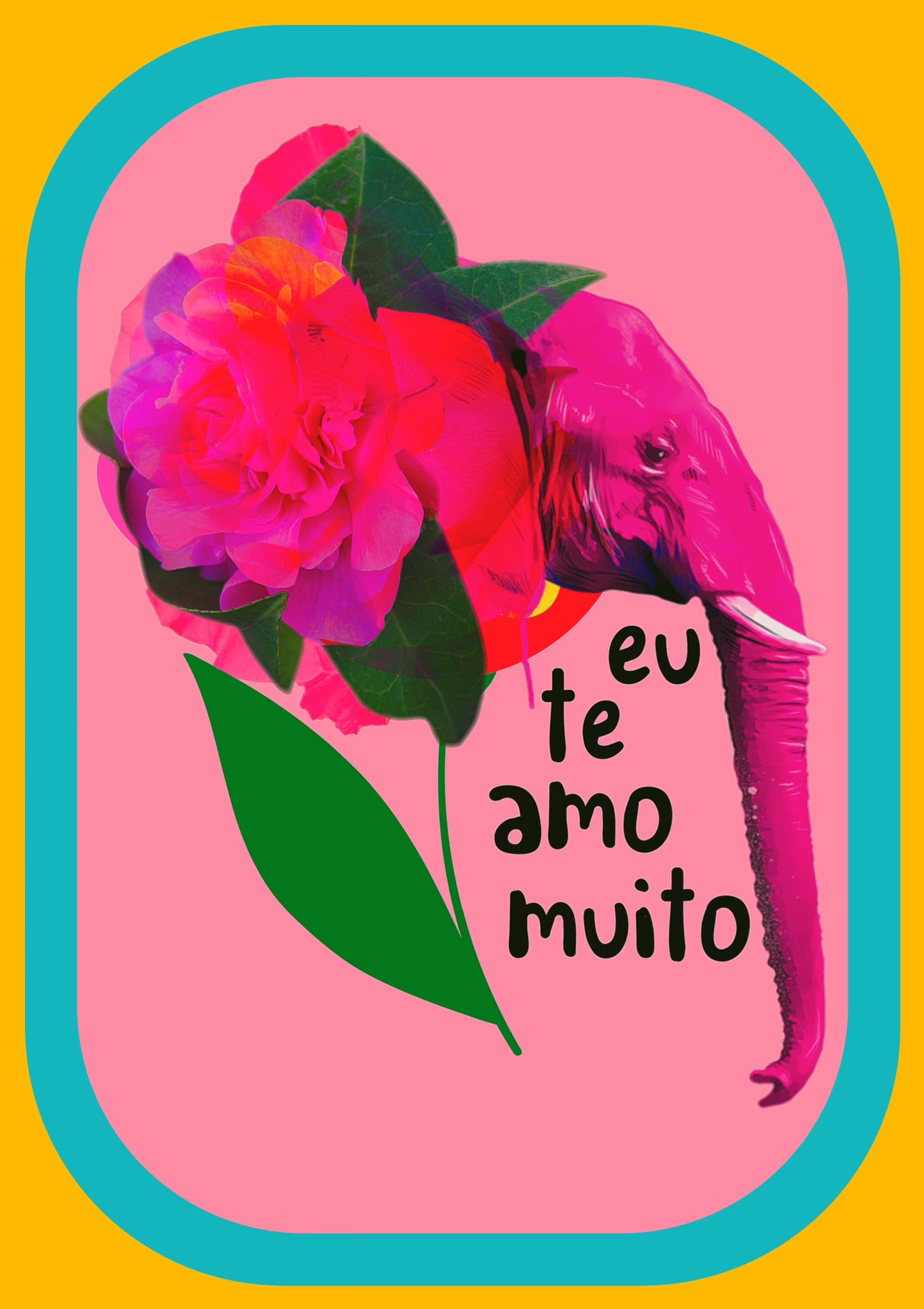 Eu Te Amo Muito Art Print