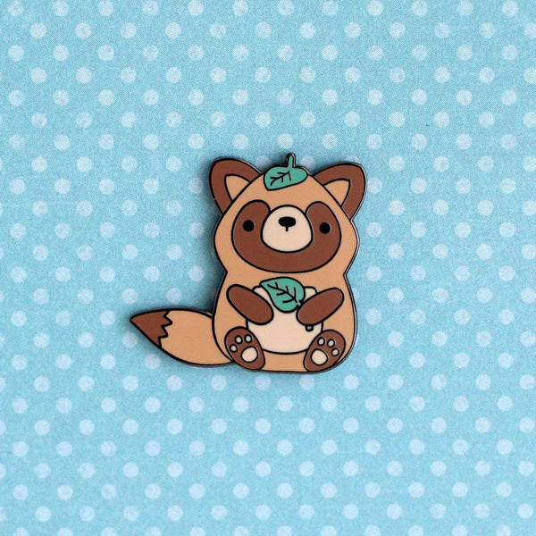 Tanuki Enamel Pin