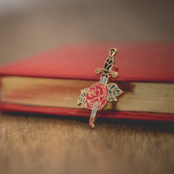 Bleeding Rose Enamel Pin