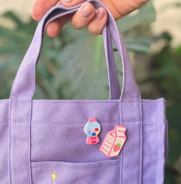 Strawberry Milk Clay Pin (Limited Edition)