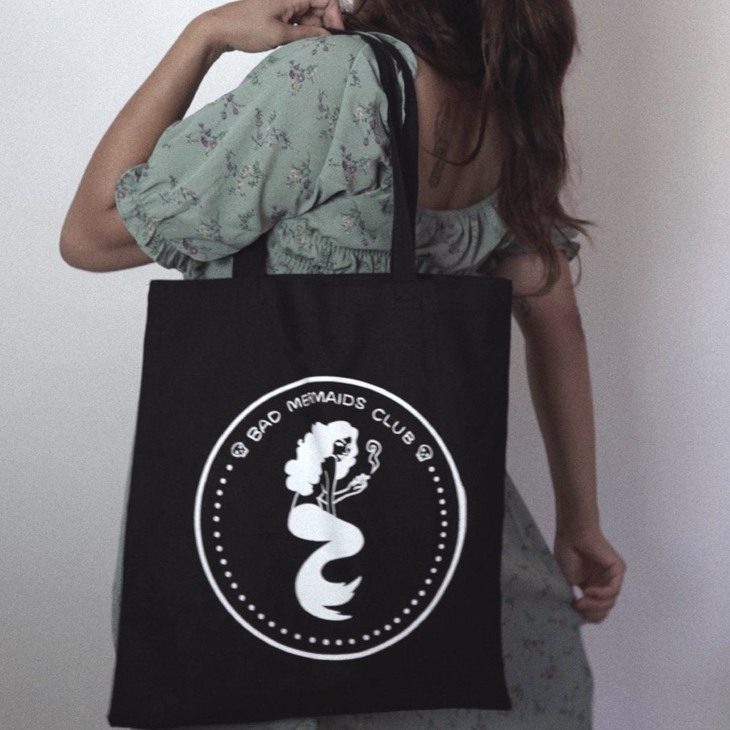 Bad Mermaids Club Tote Bag (Black)
