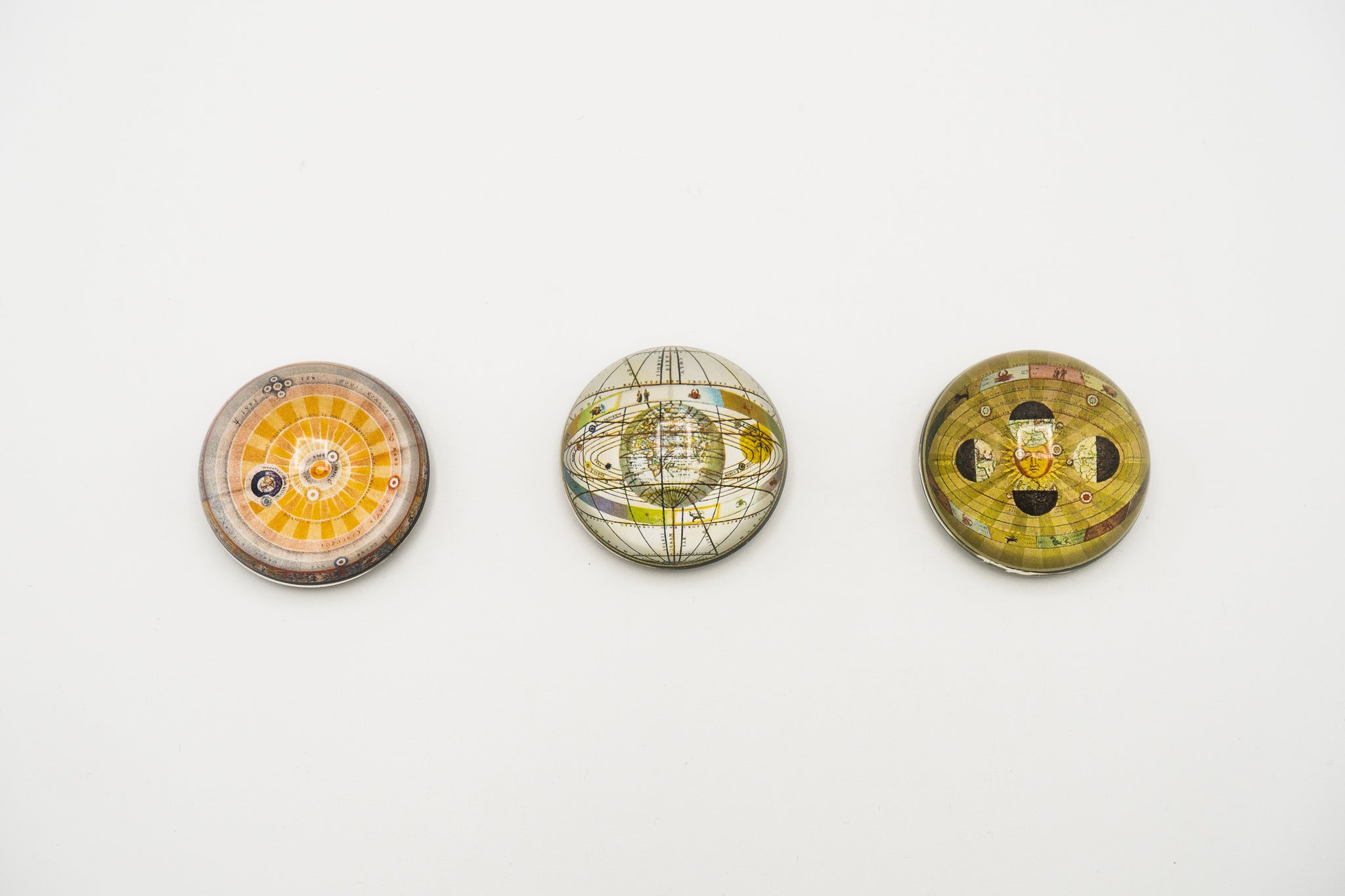 Solar System Map Cabochon Magnet - Set of Three